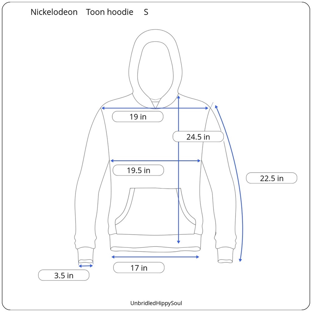 Nickelodeon Mint Green Hoodie Mixed Cartoon Characters S - Picture 16 of 16